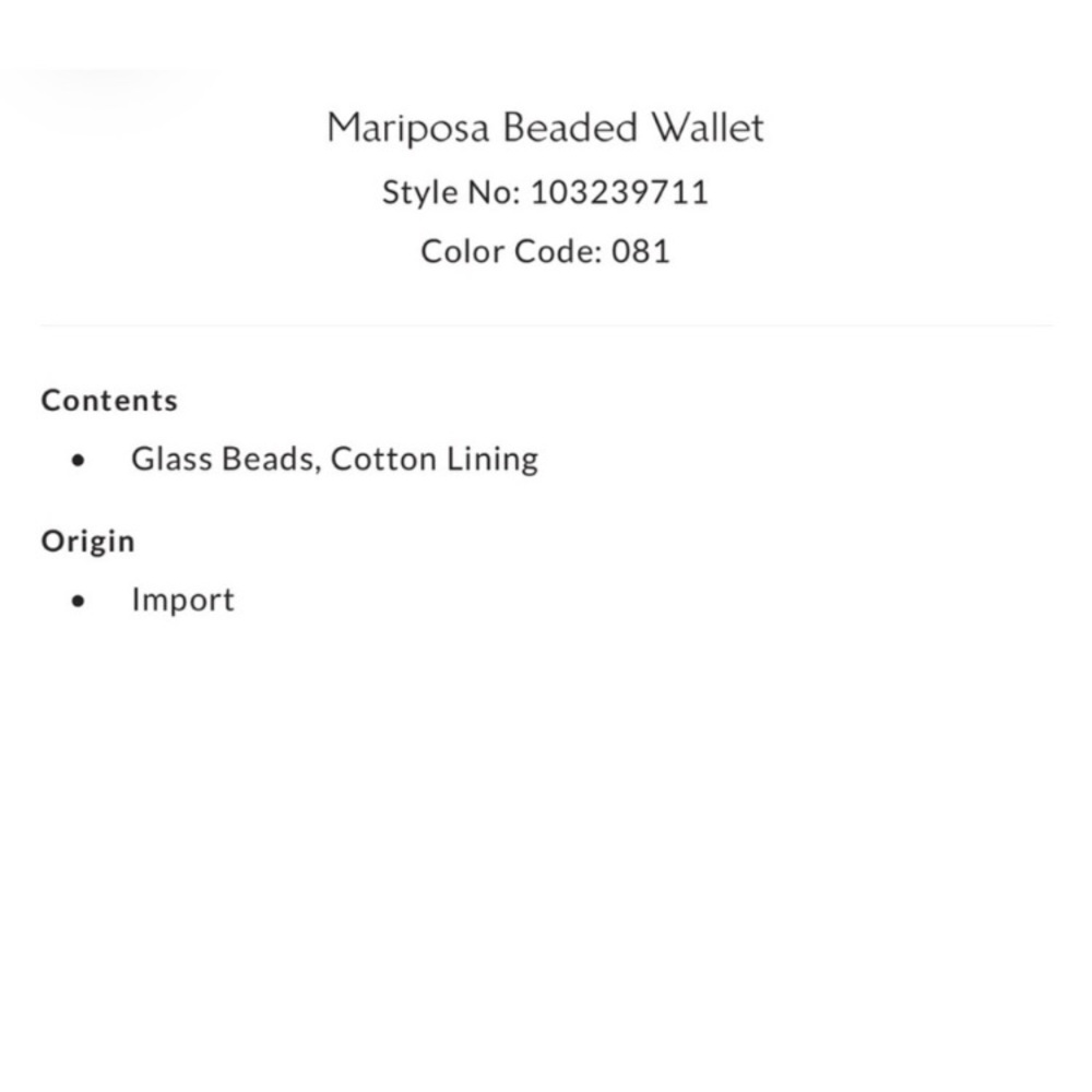 Free People! Mariposa Butterfly Beaded Wallet In Dark Orange/Desert Topaz NWT! - Picture 6 of 6